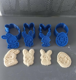 easter bunny cookie cutters  3d print model - Mito3D