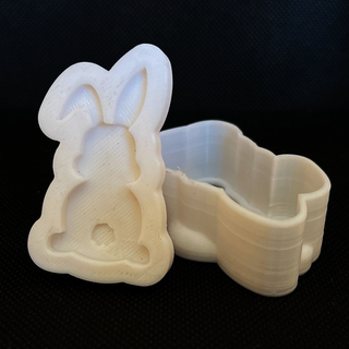 Pascua Resurrección conejito Galleta molde moza simpática cortador galletas conejo pascuas galletitas paraca 3d print model - Mito3D
