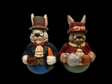 easter bunny couple easter couple animals bunny  3d print model - Mito3D