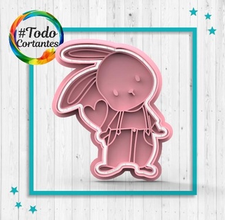 easter bunny cutter rabbit carrot doe egg cutting cookies marker seal embosser stamp 3d print model - Mito3D