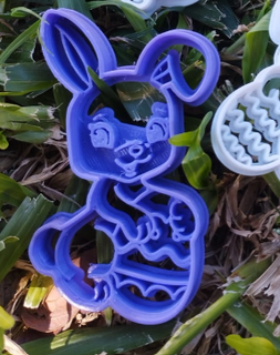 easter bunny cutter rabbit cutting cookie 3d print model - Mito3D