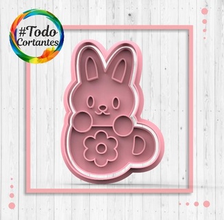 easter bunny cutter Home rabbit carrot doe egg cutting cookies marker seal embosser stamp 3d print model - Mito3D
