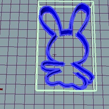 easter bunny cutter cookies various rabbit cookie 3d print model - Mito3D