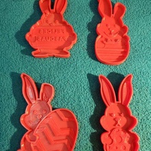 Paskalya tavşan kesici kesme kurabiye Yumurta 3d print model - Mito3D