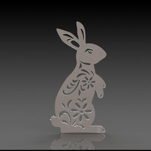 lapin de pâques décalque divers l'art pariétal bunny 3d print model - Mito3D