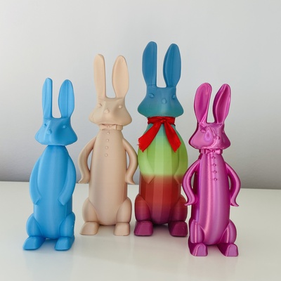 easter bunny decoration home decor toy animal 3d print model - Mito3D