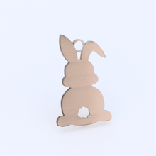 Osterhasen Ohrringe Mode idealab bunny Ostern Kaninchen Osterhase apple Weihnachten xmas - Anhänger Ohrring 3d print model - Mito3D