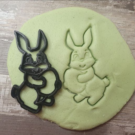 easter bunny egg cookie cutter 3D print model - Mito3D