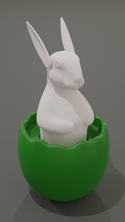 easter bunny egg rabbit decoration mechanism 3d print model - Mito3D