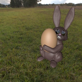 Paskalya tavşan Yumurta Fincan ev kahvaltı haşlanmış festival dekor özelleştirilebilir 3d print model - Mito3D