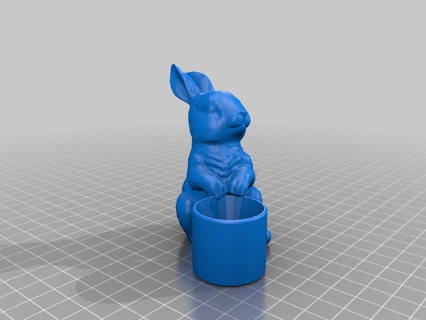easter bunny egg cup Tools 3d printing 3d print model - Mito3D