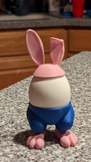 easter bunny egg holder 3d print model - Mito3D