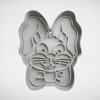 easter bunny head 3d print model - Mito3D