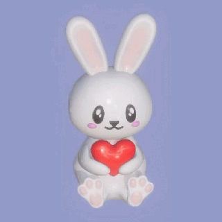 Paskalya tavşan kalp mutlu sevgililer gün sevgili 3d print model - Mito3D