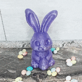 easter bunny jar rabbit candy cute toy kids home 3d print model - Mito3D
