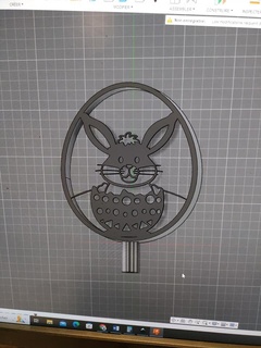 easter bunny lamp paque rabbit 3d print model - Mito3D