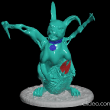 easter bunny surprise- dead space 3d print model - Mito3D