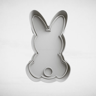easter bunny tail cookie cutter cutters stl molds rabbit 3d print model - Mito3D