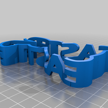 easter bunny text flip 3d print model - Mito3D