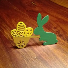 easter bunny trolley home 3d print model - Mito3D