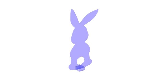 Pasqua coniglietto Drago c controllo wi ta ornamento 3d print model - Mito3D