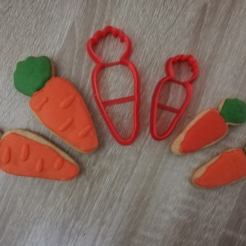 páscoa cenoura cortador de cookie ferramenta amor férias 3D print model - Mito3D