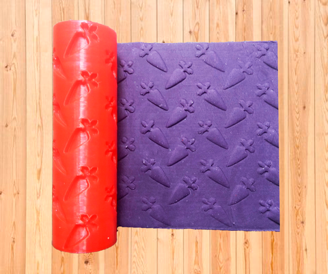 ostern karotte walze textur texturierer massen kekse fondant 3d print model - Mito3D