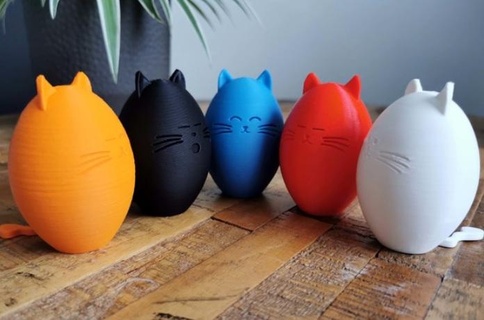 easter cats 3d print model - Mito3D