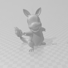 easter charmander game pokemon bunny ears spring rabbit anime model 3d print model - Mito3D