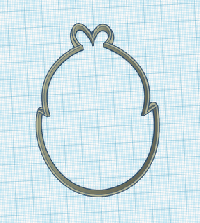 easter chick cookie cutter cookie cutter easter cutter chick cookie cutter easter chick chicken cutter  3d print model - Mito3D