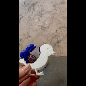 Páscoa garota creme ovo suporte cultos páscoa 3D print model - Mito3D