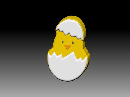 easter chick solid shampoo mold soap pump bathbombs bathbomb bath press mould egg chicken chickeaster 3d print model - Mito3D