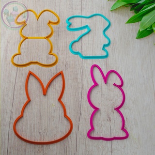 easter cookie cutter Home cutting cake cutters stamps cookiecutter frame present clay animal bird egg chiken rabbit hare 3d print model - Mito3D