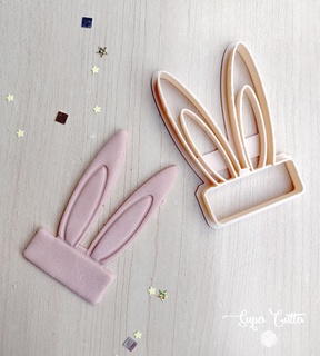 easter cookie cutter bunny ears Various seal cutting rabbit stamp 3d print model - Mito3D