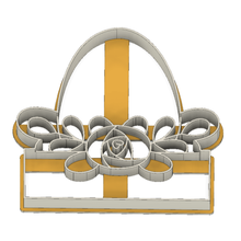 easter cookie cutter egg baking kitchen holidays flower flowers text note 3d print model - Mito3D