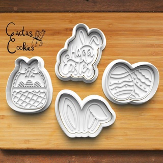 easter cookie cutter set 0520  3d print model - Mito3D