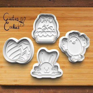 easter cookie cutter set 0537  3d print model - Mito3D