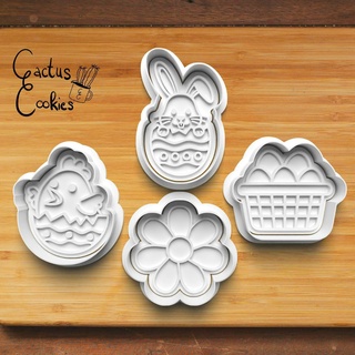 easter cookie cutter set 0539  3d print model - Mito3D