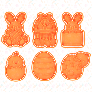 easter cookie cutter set 6 -2 3d print model - Mito3D