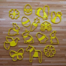 easter cookie cutter set home fondant animal horse western 3d print model - Mito3D