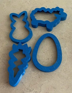 easter cookie cutters cutter kitchen dinner dining room 3d print model - Mito3D
