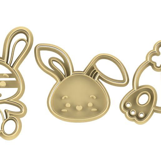 easter cookie cutters pack 1 3D print model - Mito3D