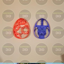 easter cookies cutters star wars various jannie eggs biscuits cutting cookiecutter 3d print model - Mito3D