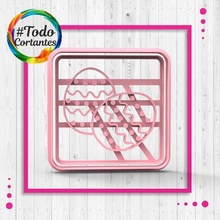 Páscoa cortador Coelho ovo cenoura coração textura foca carimbo folhetos caçar corte biscoito massa 3d print model - Mito3D