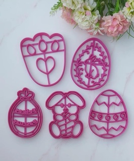easter cutters pack cookie cutter molds day 3d print model - Mito3D