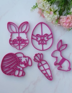 easter cutters pack cookie cutter molds day 3d print model - Mito3D