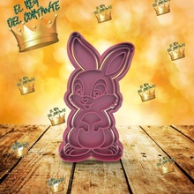 Pascua Resurrección cortadores Conejo conejito corte Galleta cortador masa masas pastel magdalenas panadería porcelana ceramine arcilla fondant Ballina Pastelería marcador marcadores sellos sello 3d print model - Mito3D