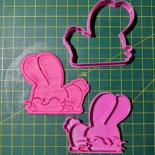 easter day cookie cutter kit x9 egg rabbit paw carrot animals pack moulds stamps design bunny cutting mass masses cake cupcakes cutters bakery porcelain ceramine clay fondant ballina pastry bakers marker markers seal cookies porcelanafria felicez 3d print model - Mito3D
