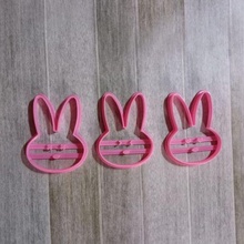 easter day rabbit x3 cookie cutter carrot animals kit pack cutting cookies moulds stamps design fondant mass kitchen drawing cutters marker seal 3d print model - Mito3D