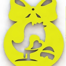easter decoration cookie cutter embosser bunny chiken egg 3d print model - Mito3D